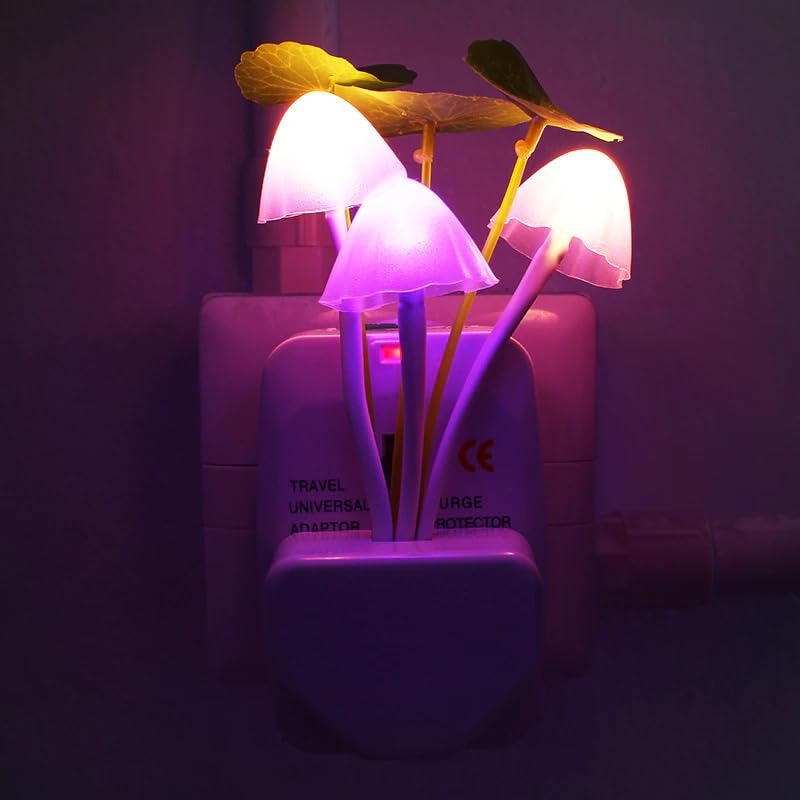 Led Sensor Mushroom Lamp - Color: White