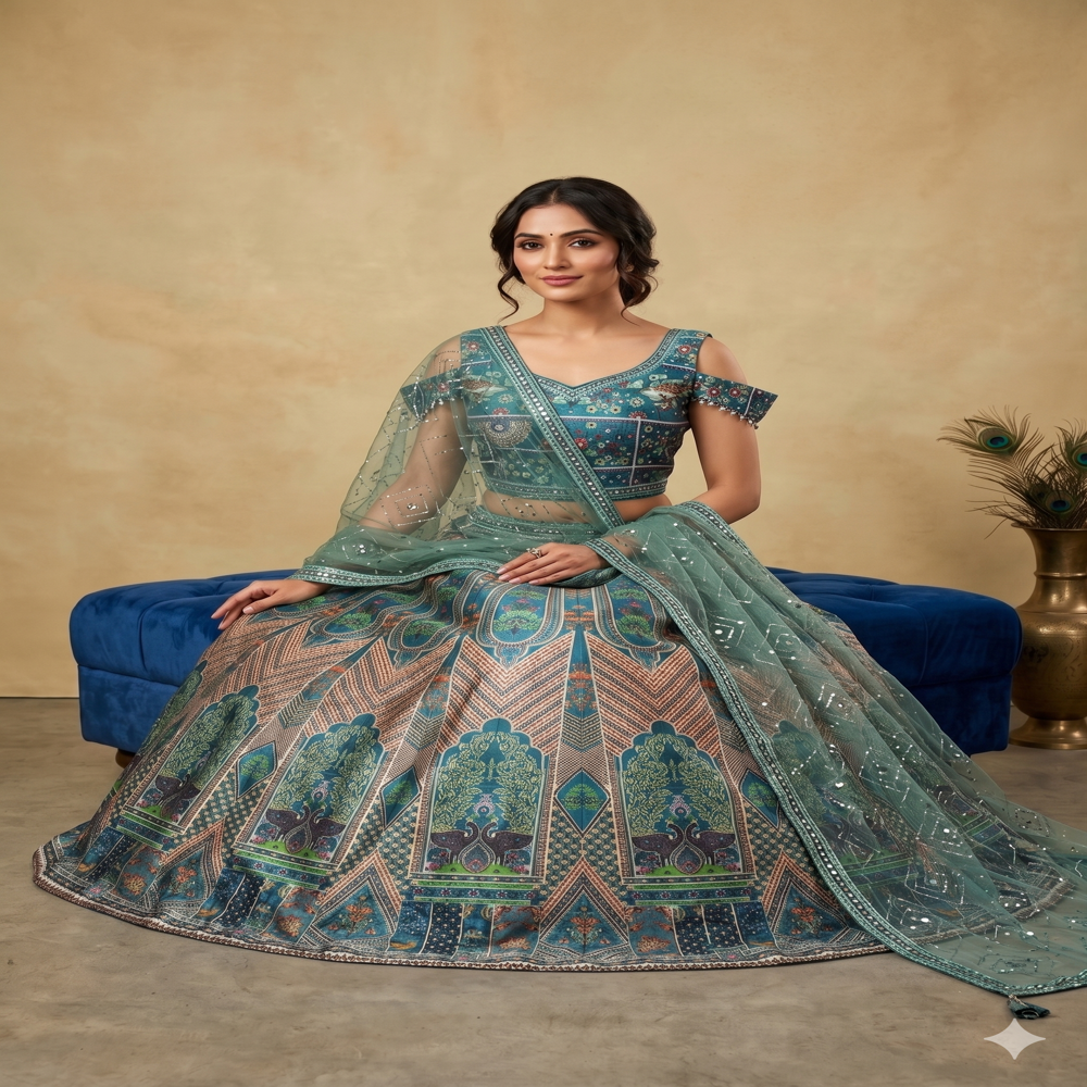 Crop-TOP Banarsi Print