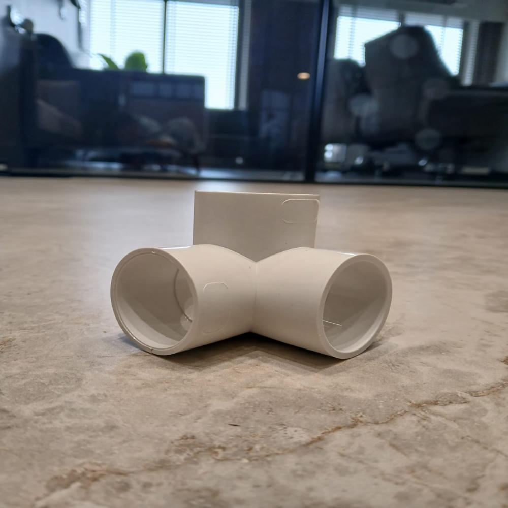 Upvc 3 Way Elbow 1'' Inch - Color: White