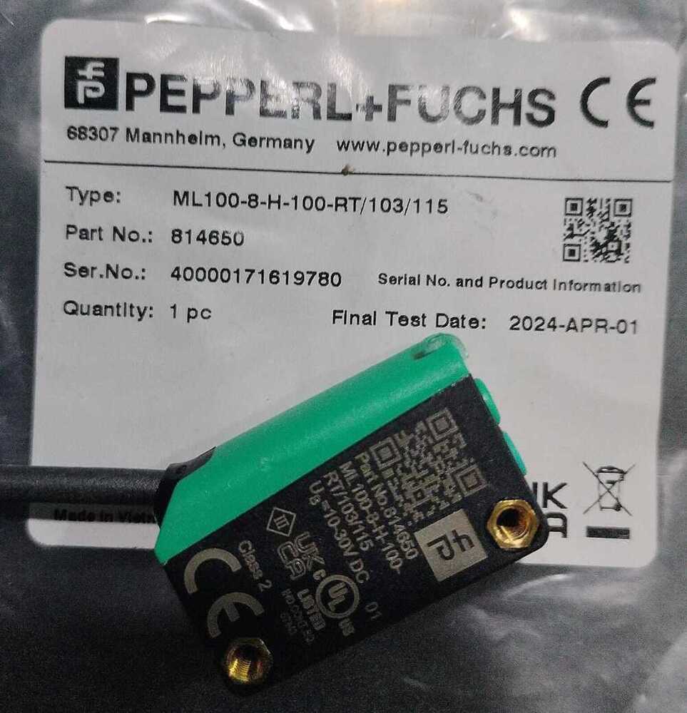 ML100-8-H-350-RT/98/103 Photoelectric Sensor