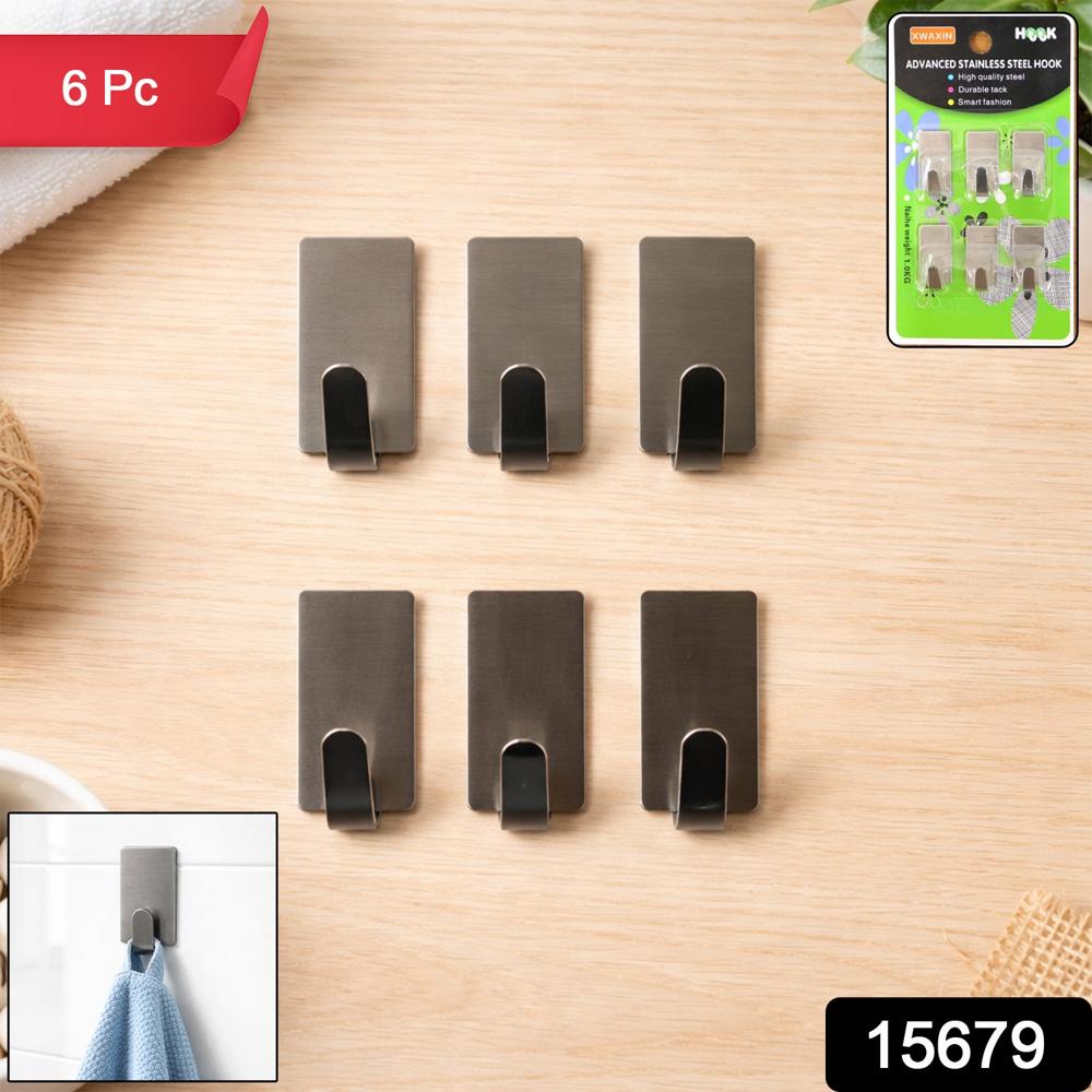 Self Adhesive Wall Hooks Set (6 Pc, Mix Design) - Application: As Per Product Requirement