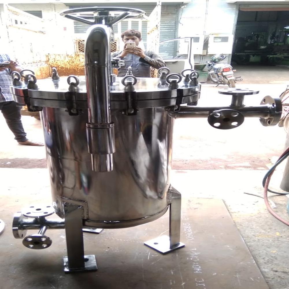 Jacketed Filter - Stainless Steel, Standard Size | Silver, Industrial Usage
