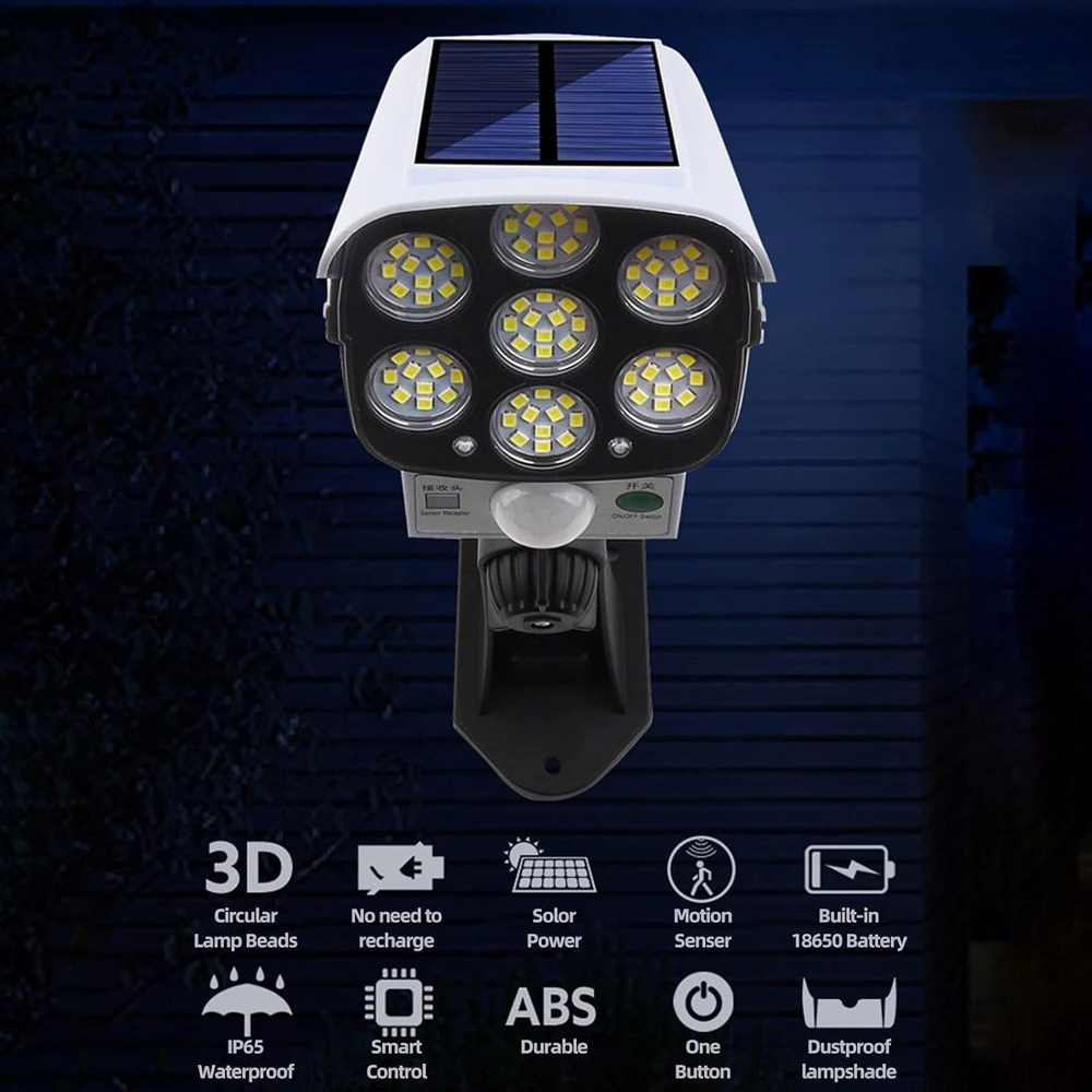 2188 Solar Sensor Wall Light - Color: White