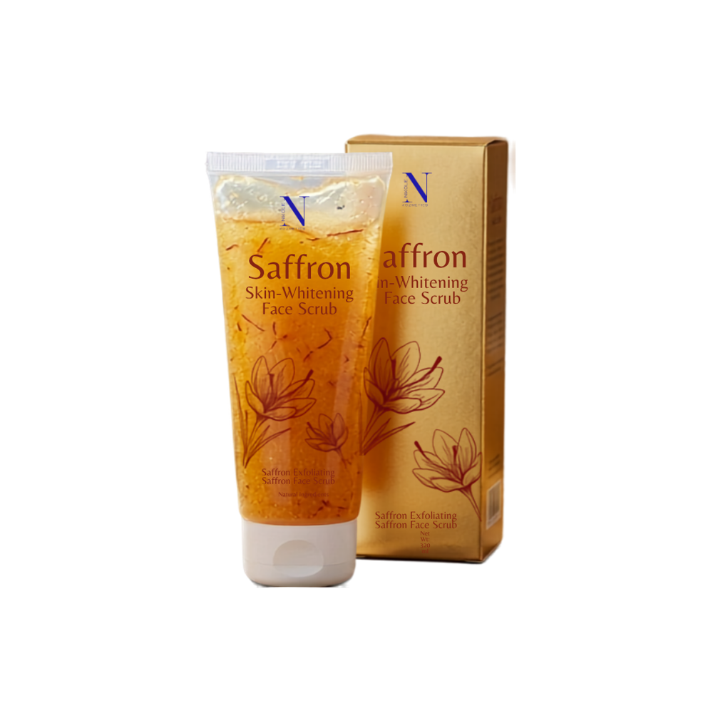 Saffron Skin-Whitening Face Scrub - Attributes: Smudge Proof