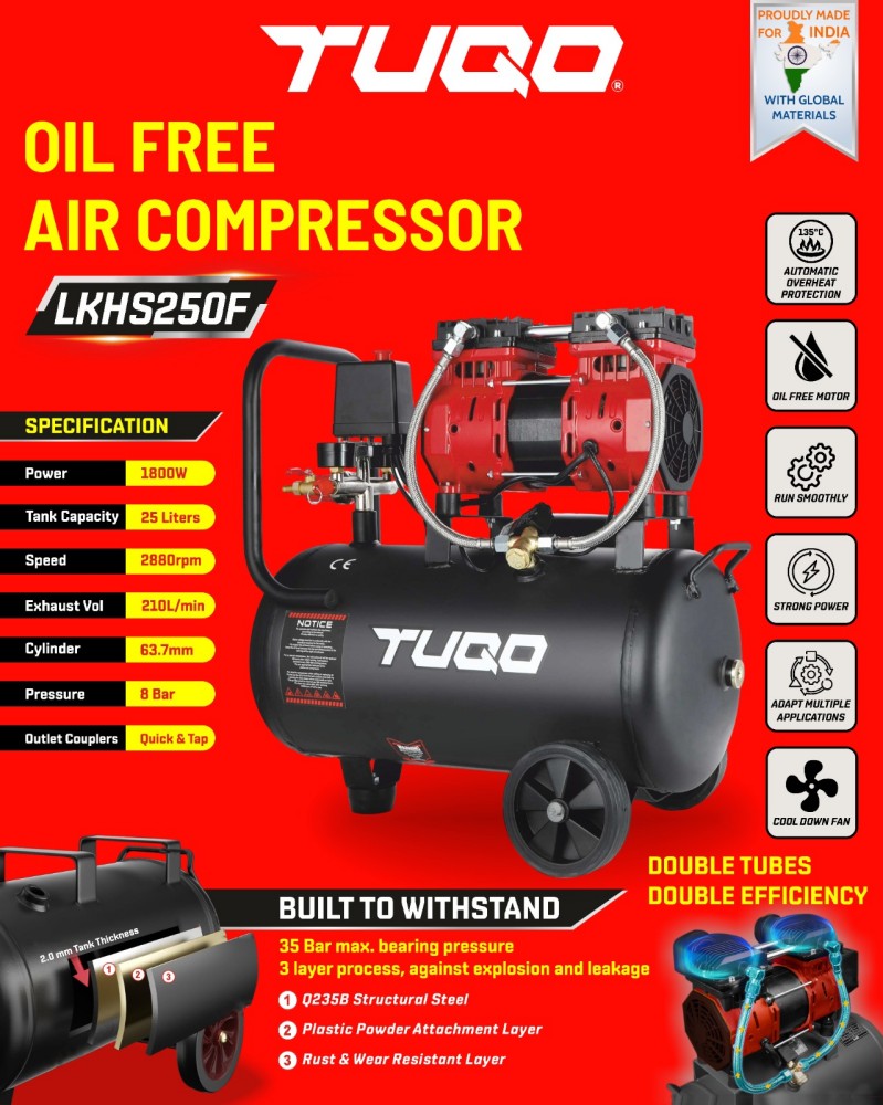 Oil free air comprssor