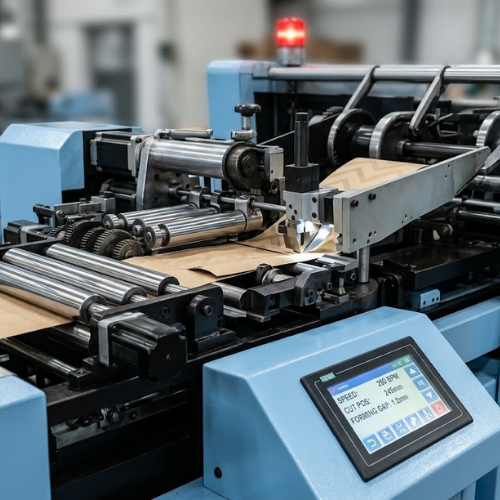 Automatic High Speed Kraft Paper Bag Making Machine - Bag Length: 150 - 450 Millimeter (Mm)