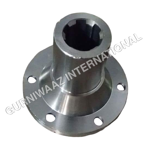 6 Teeth Bush With Plate - Finish: Precision Machined