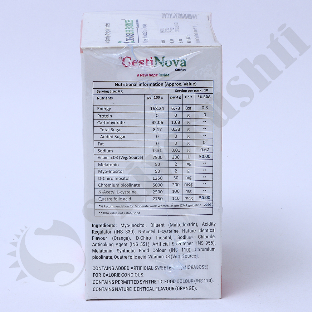 Gestinova Sachet 4gm - Drug Type: Injection