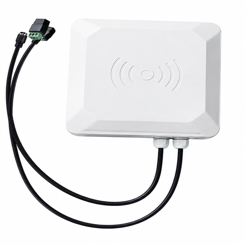 8dbi Uhf Middle Range Integrated Reader - Color: White