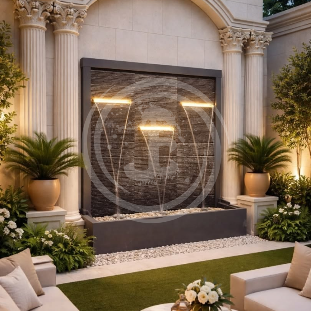 Outdoor Cascade WALL FOUNTAIN IN FRP