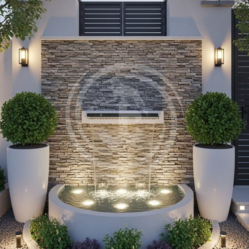 Outdoor Cascade WALL FOUNTAIN IN FRP