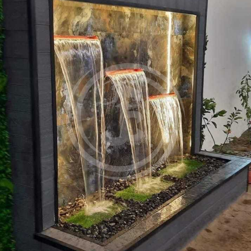 Outdoor Cascade WALL FOUNTAIN IN FRP