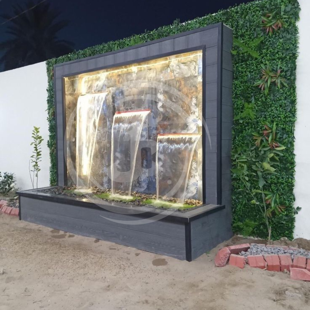 Outdoor Cascade WALL FOUNTAIN IN FRP