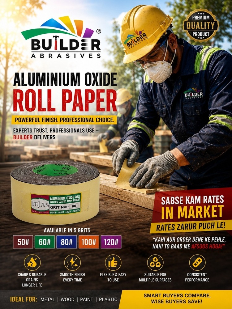 Builder Aluminium Oxide Abrasive Roll