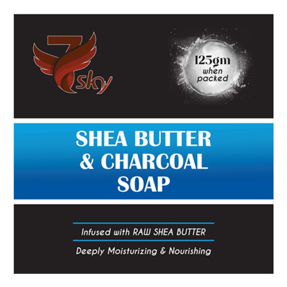 125 GM Shea Butter And Charcoal Soap