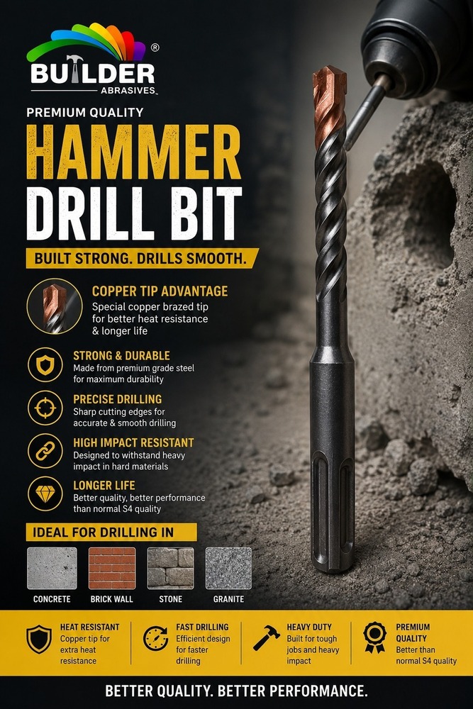 Builder SDS Plus Hammer Drill Bit
