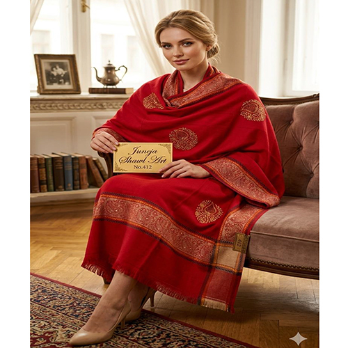 412 Traditional Embroidery Pattern Shawl