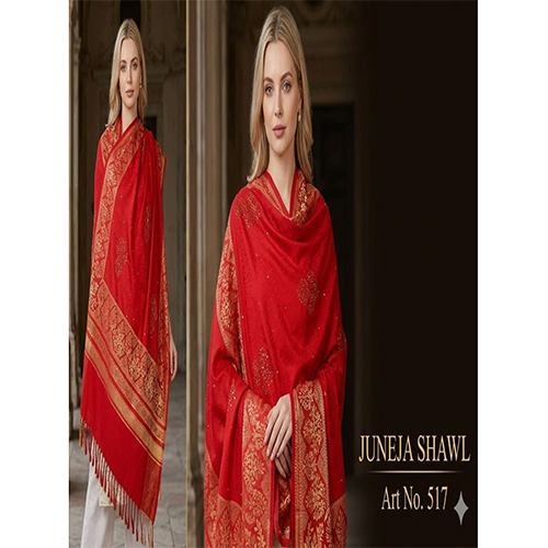 517 Ladies Ornate Golden Woven Liva Shawl