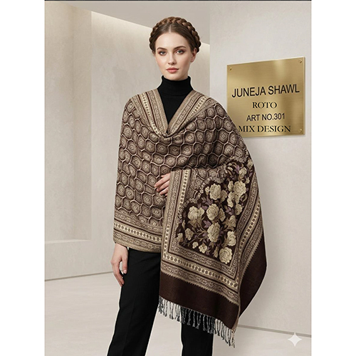 301 Roto Mix Design Polywool Shawl