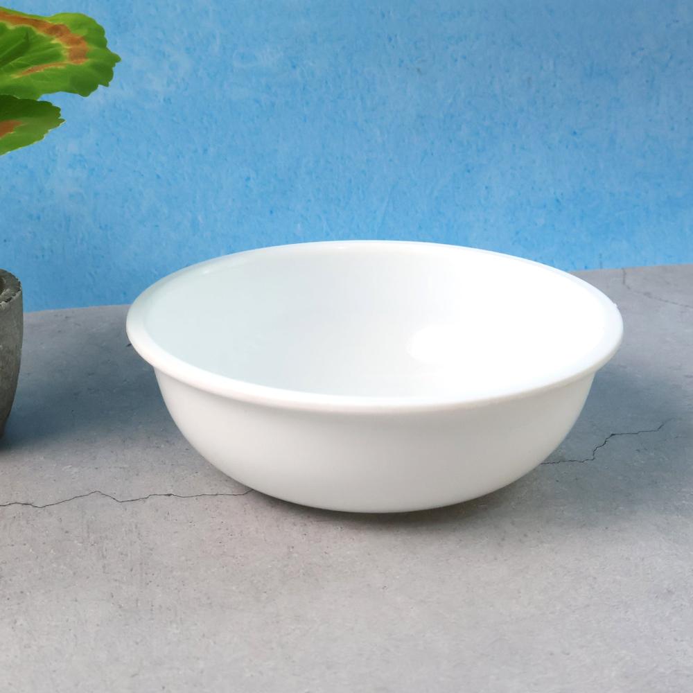 Plastic 6 Inch White Round Deep Serving Bowl (1 Pc) - Application: As Per Product Requirement