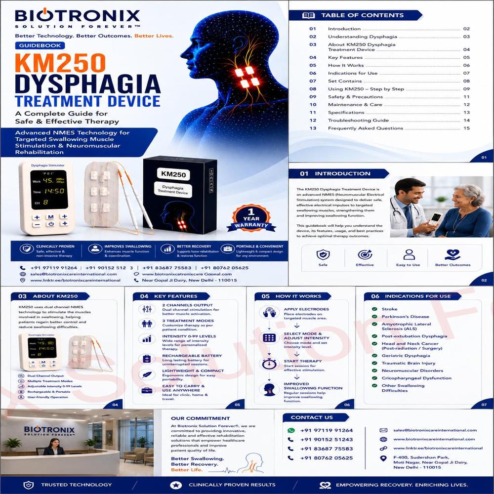 Dysphagia Rehabilitation Equipment for Physiotherapy