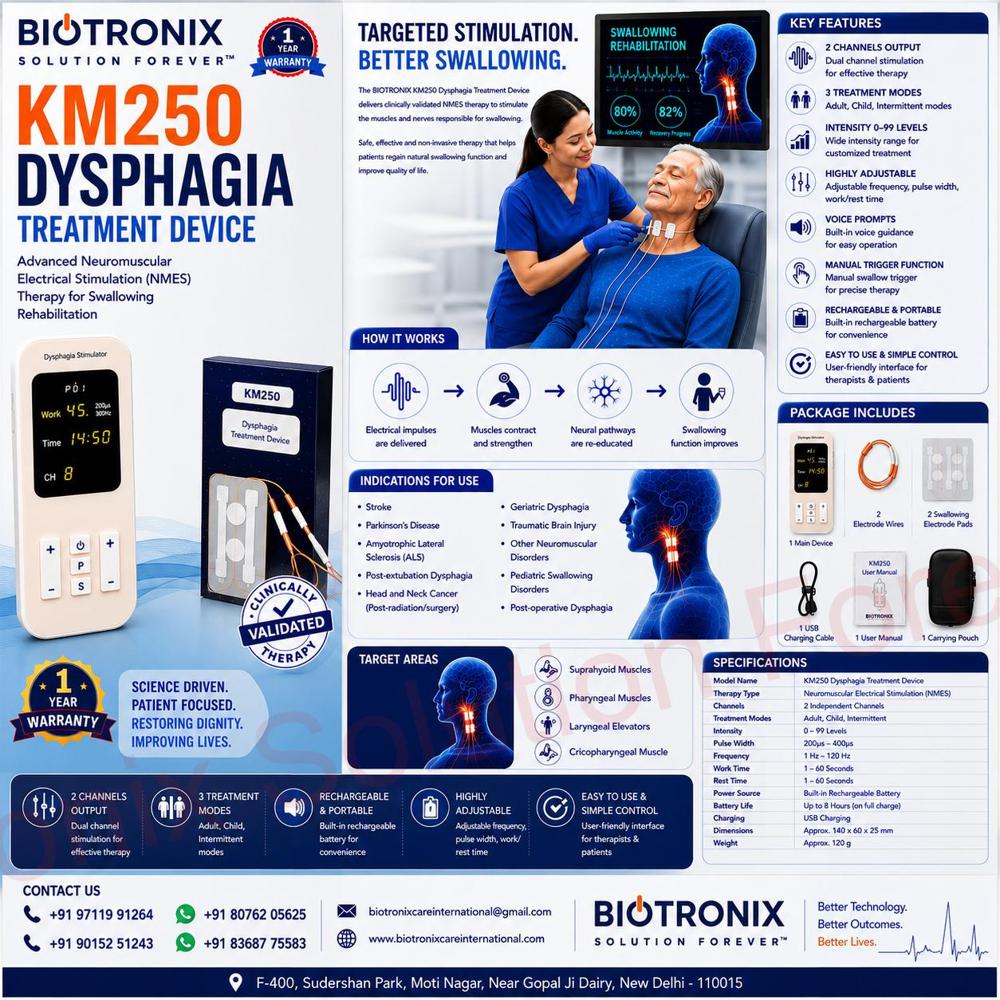 Dysphagia Rehabilitation Equipment for Physiotherapy