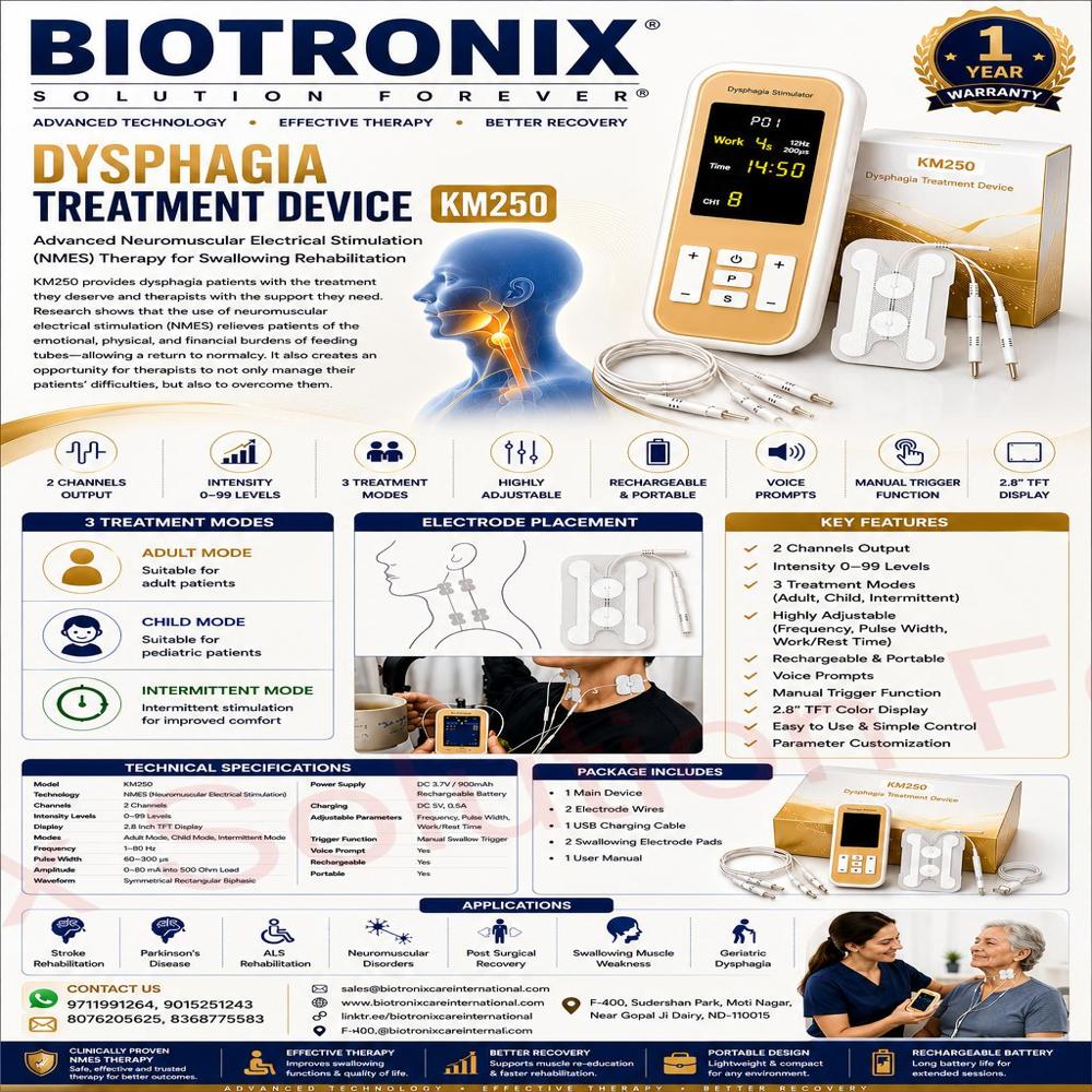 Dysphagia Rehabilitation Equipment for Physiotherapy