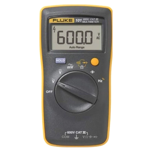 Fluke Digital Multimeter - Abs Plastic , Black Color, Digital Display , Battery Powered , Industrial-grade For Reliable Electrical Measurements