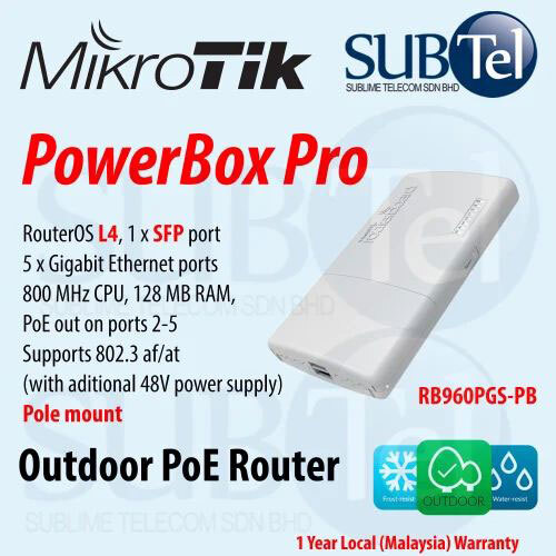 Mikrotik rb960gs rpb power box
