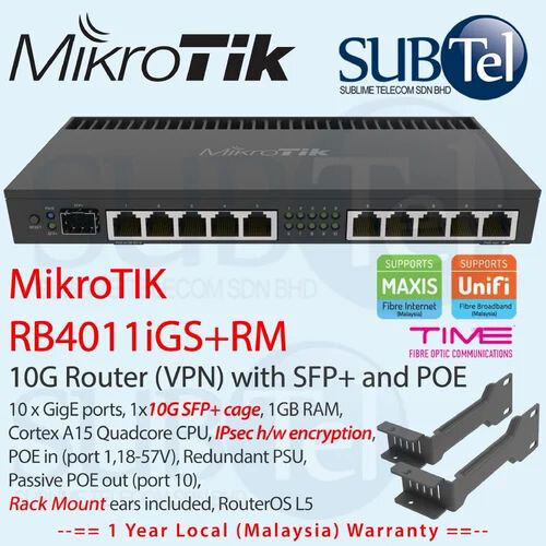 Mikrotik Rb4011 Igs Rm Router