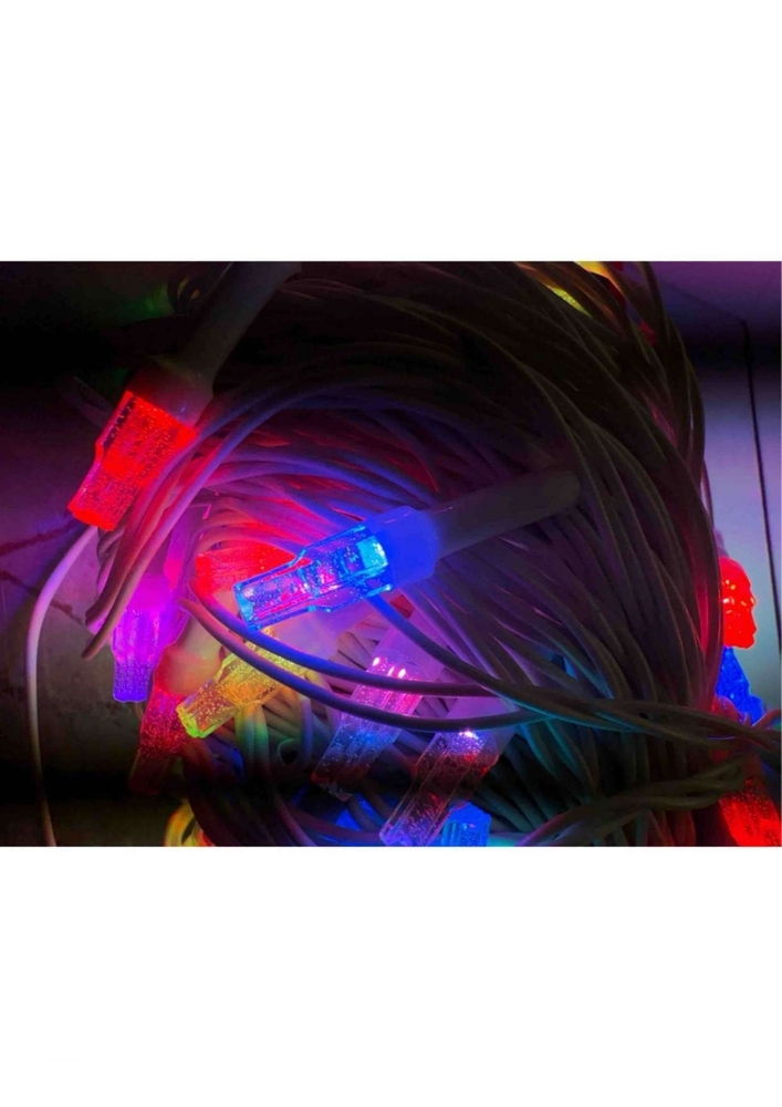 8mm Sugarcane Shape 7 Colour Led String Light