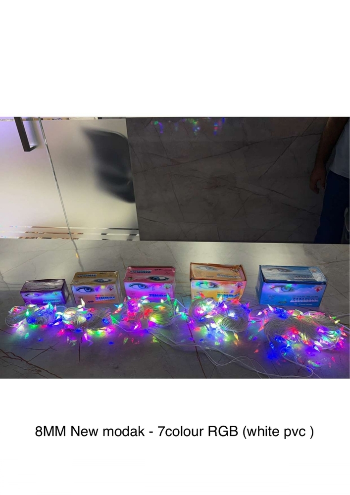 8mm Modak Shape 7 Colour LED String Light
