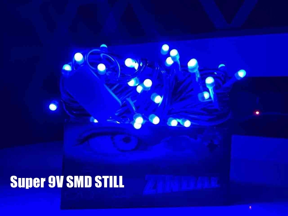 9V Blue Super SMD Still LED Light