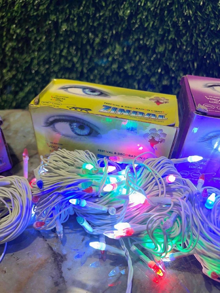 15m White Multi Led String Light