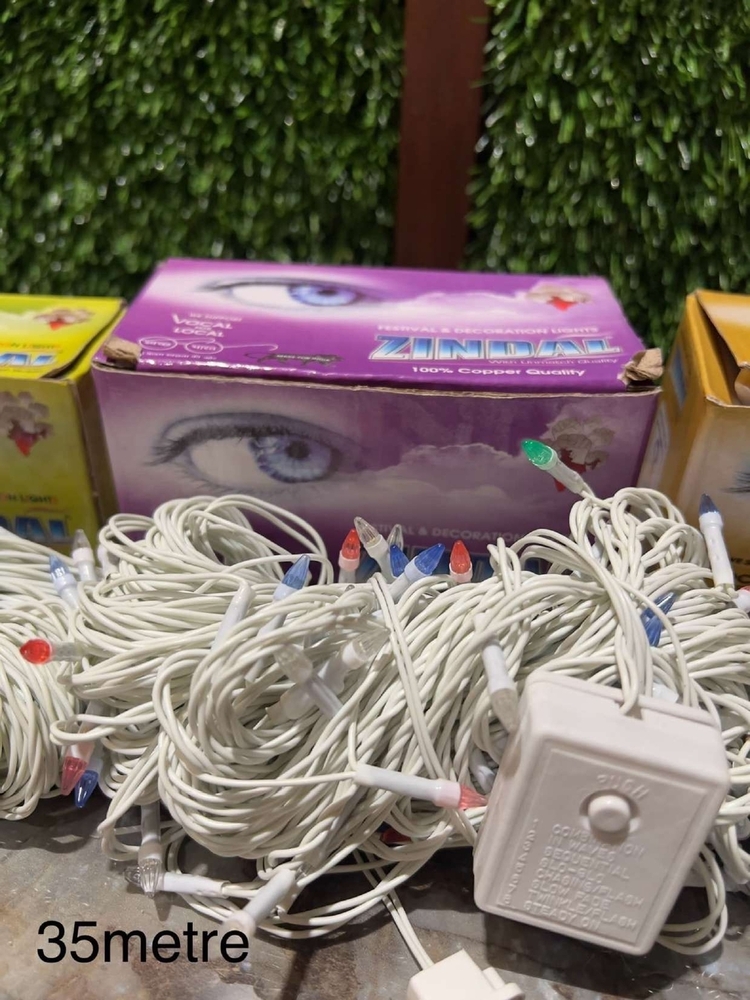 35m White Multi LED String Light