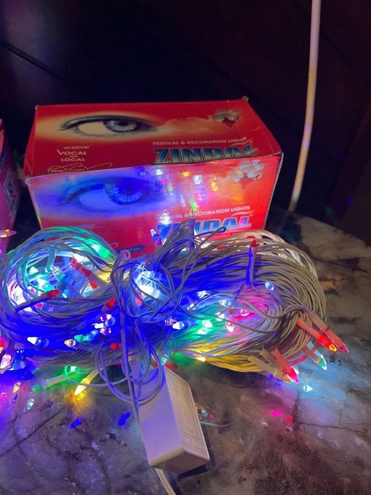 55m White Multi Led String Light