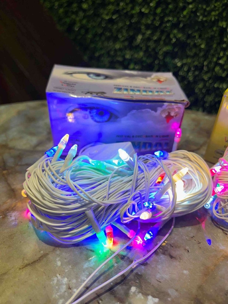 10m White Multi Led String Light