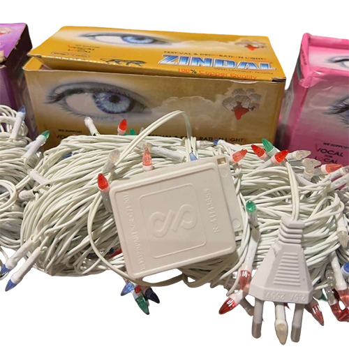 45M White Multi Led String Light - Material: Pvc Wire