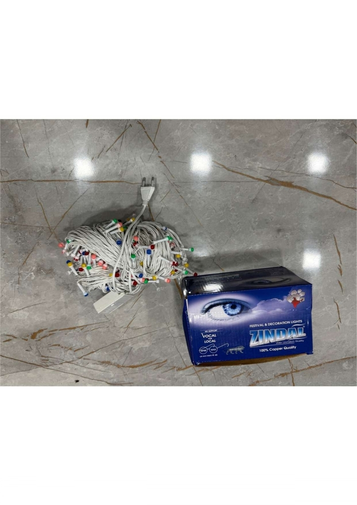 8mm Rgrb Dhamaka Silver Led String Light - Color: Red