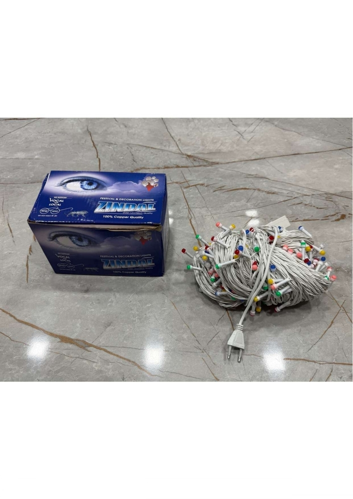8mm Rgrb Dhamaka Silver Led String Light - Color: Red