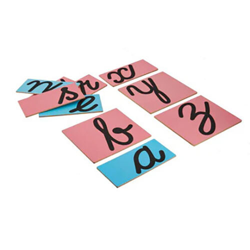 Sandpaper Cursive Letters
