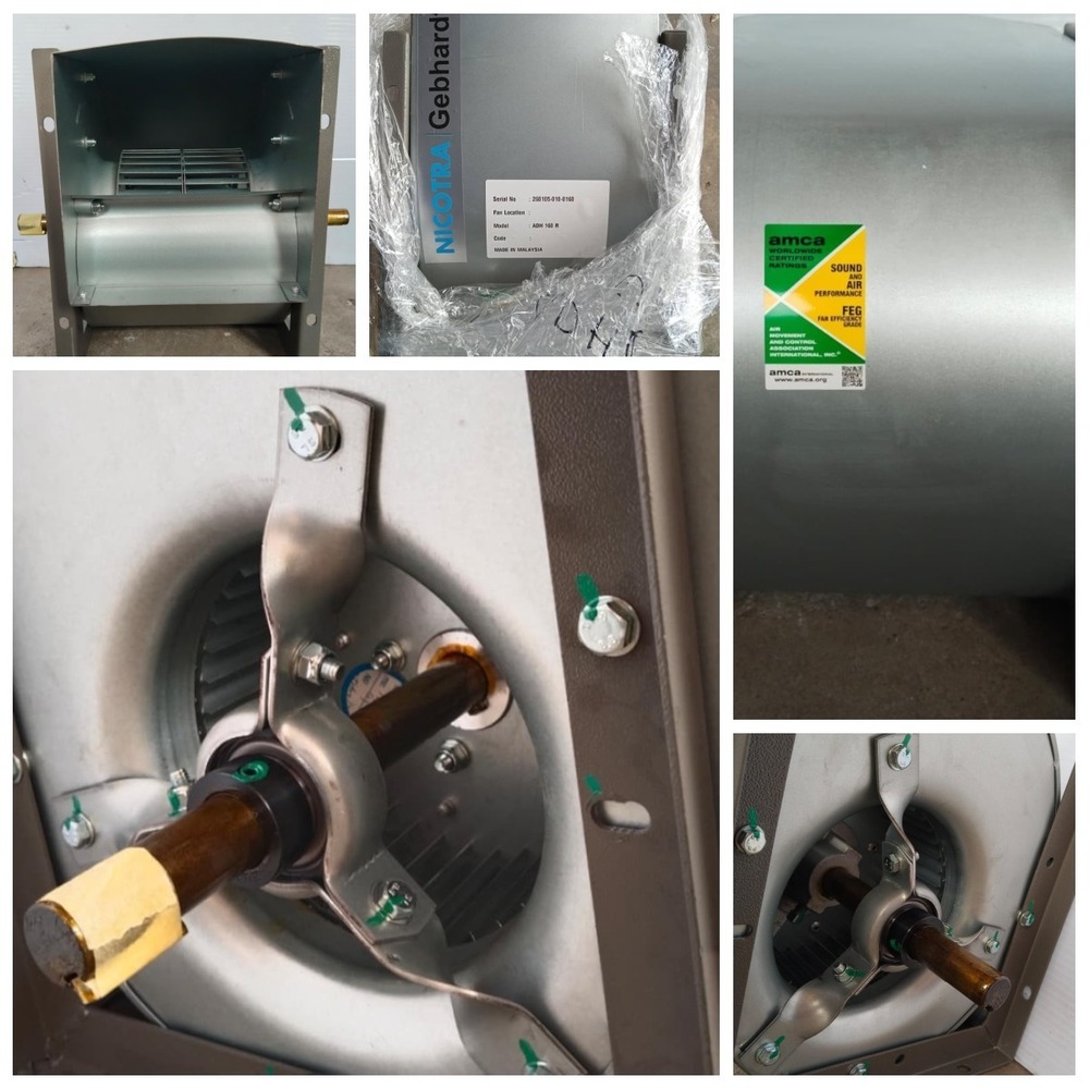 Nicotra Backward Curved Centrifugal Fan RDH 160 S