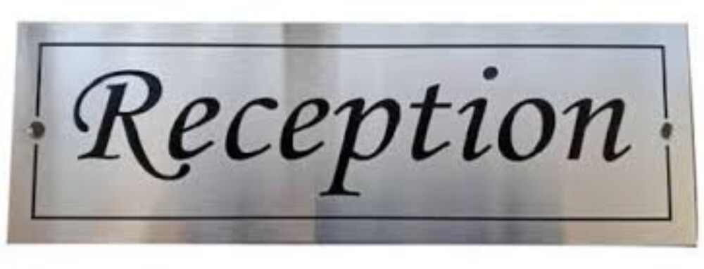 Steel Sleek Silver Plating Name Plate