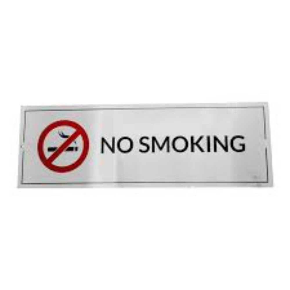 No Smoking Name Plate