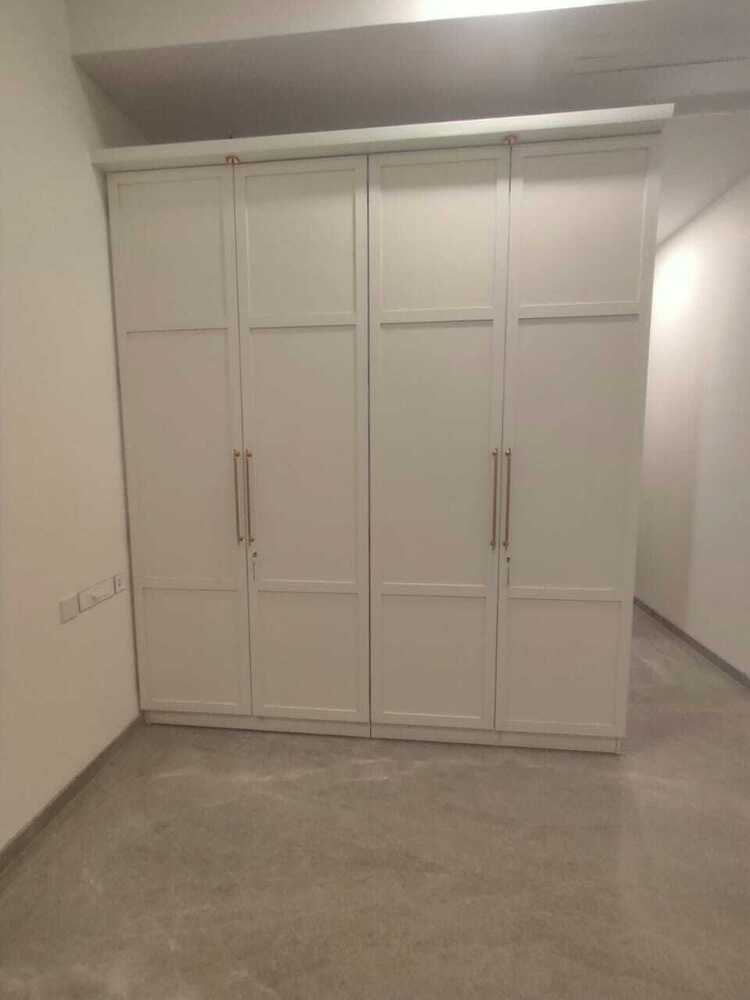 4-Door White Wardrobe