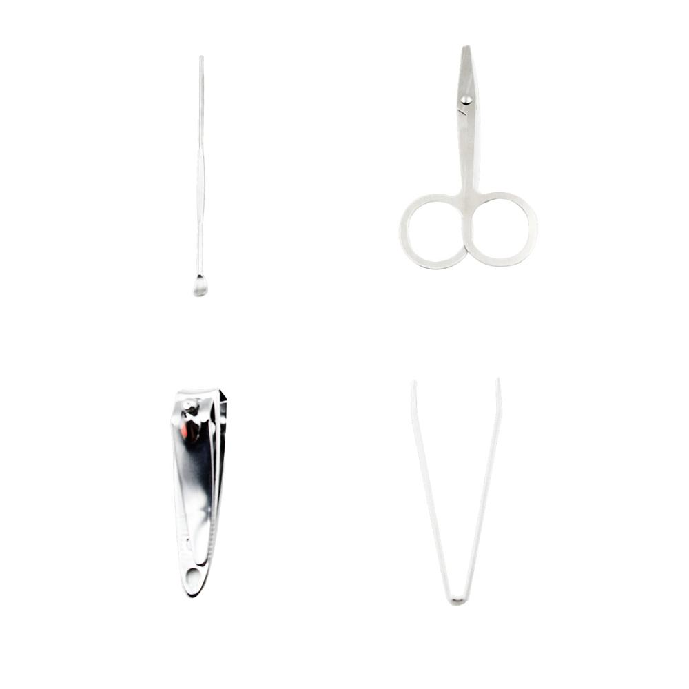 Mini Nail Clipper Set With Plastic Storage Case, (4 Pc Set) - Application: As Per Product Requirement