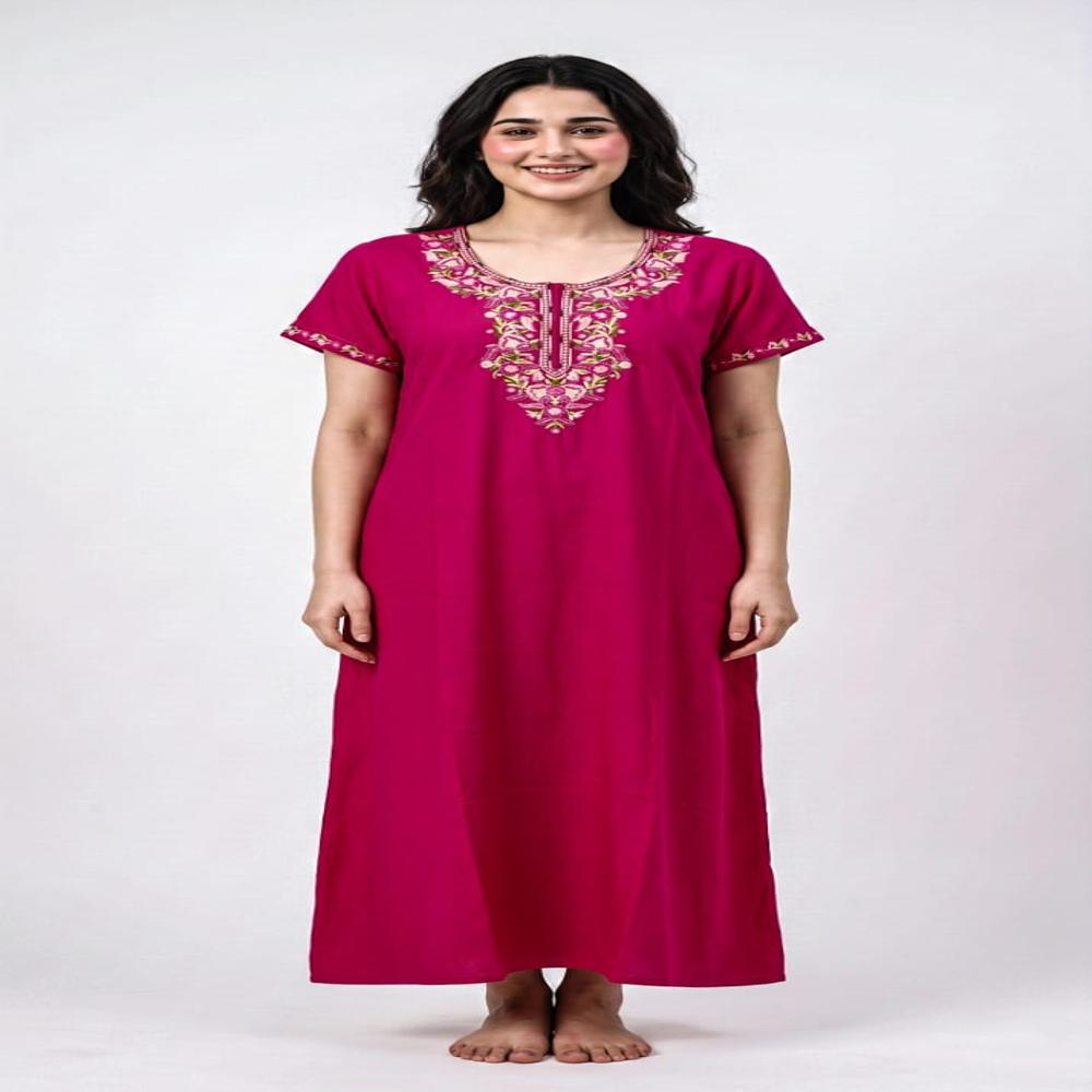 Premium Alpine Kashmiri Designer Embroidered Nighty