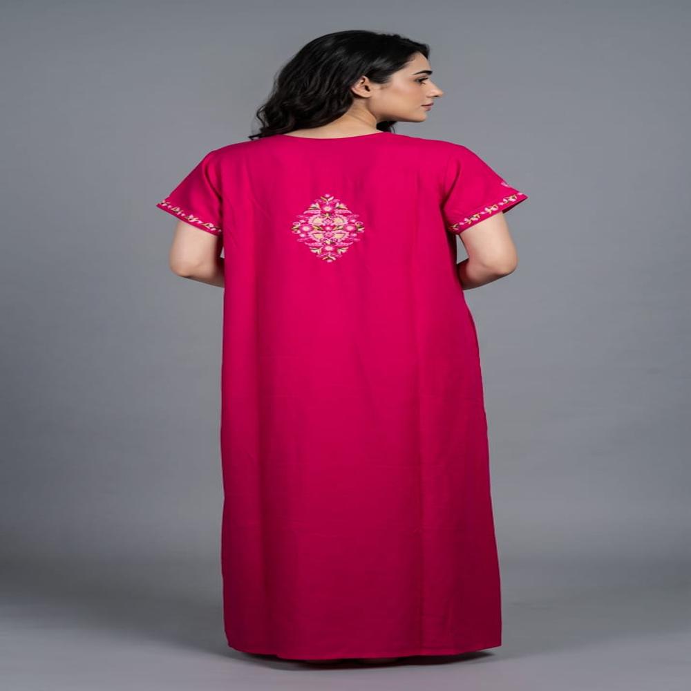 Premium Alpine Kashmiri Designer Embroidered Nighty