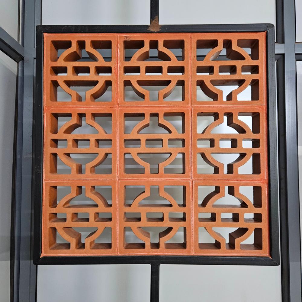 Terracotta pearl jali breze block