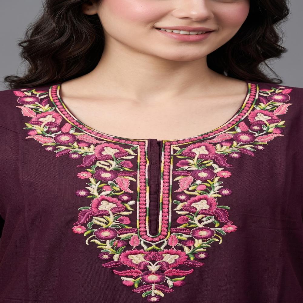 Luxury Alpine Embroidered Ladies Nightgown
